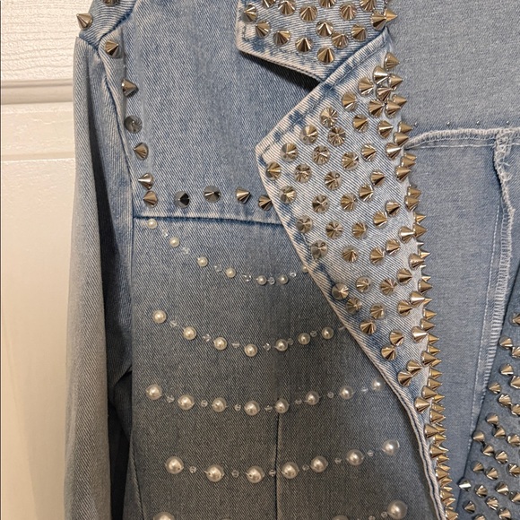 Studded Denim Jacket - Picture 2 of 8
